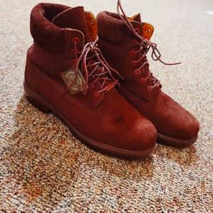 Mens Timberland dark rust Suede waterproof Boots